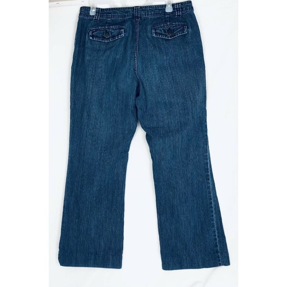 Bill Blass Stretch‎ Women’s Bootcut Cuffed Leg Jean - Picture 2 of 5